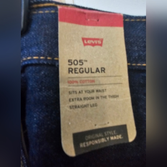 Mens Levi 505 38 X 32 Regular  NWT - Picture 6 of 7